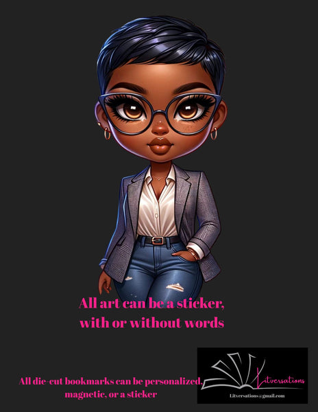 Intellectual - Die Cut Bookmark, Sticker or Magnetic Bookmark