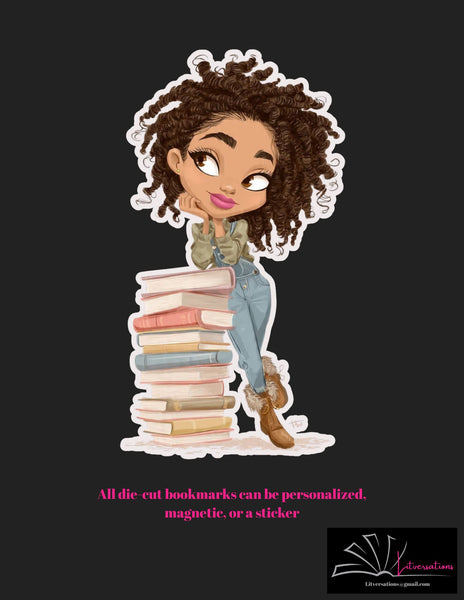 To Be Read Stack: Die Cut, Sticker or Magnetic Bookmark