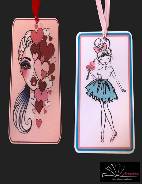 Bookmarks: Pretty in Pink and Minimal Girl