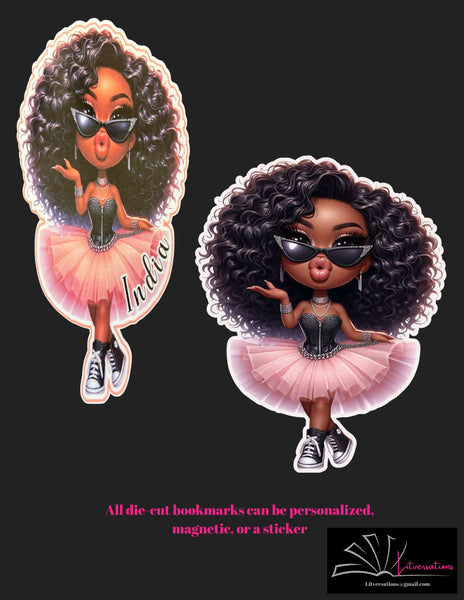 Sneaker Ball - Die Cut Bookmark, Sticker, or Magnetic Bookmark