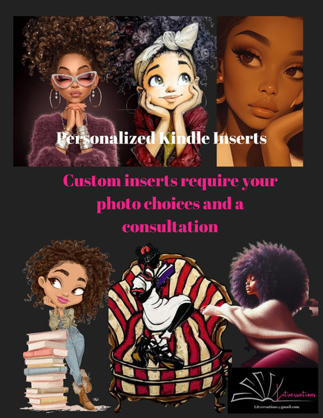 Custom Kindle Inserts or E-Reader Inserts