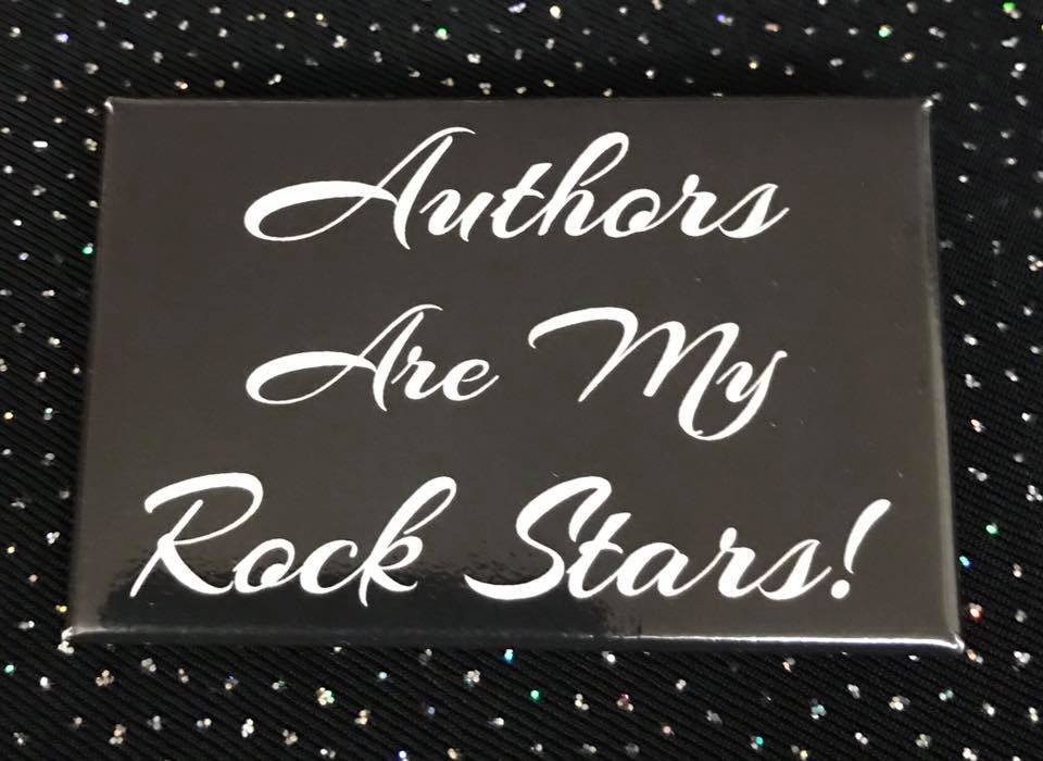 Authors Are My Rock Stars Button