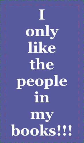 I Only Like People In My Books Paper Cardstock glossy