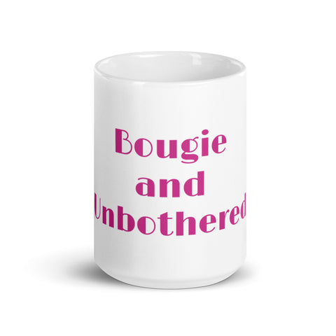 Bougie and Unbothered mug